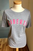 T-Shirt mit  Statement Aufdruck in rosa/silber Liberté Gr. 42 Baden-Württemberg - Baienfurt Vorschau