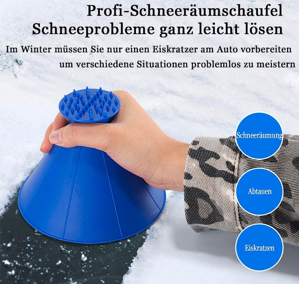 Auto eiskratzer mit Trichter, blau [NEU] in Niedersachsen