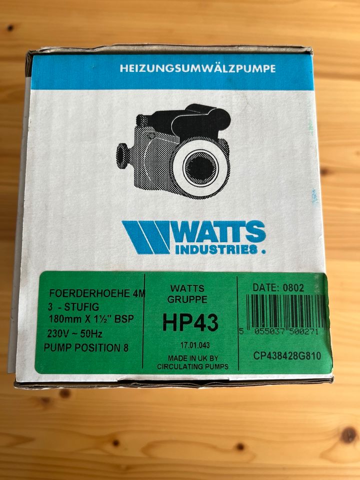 Watts Industries Heizungsumwälzpumpe NEU! in Goldbach