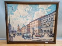 MÜNCHEN LUDWIGSTRAßE 1954 ÖLGEMÄLDE ORIGINAL KUNST BILD GEMÄLDE Bayern - Kumhausen Vorschau