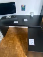 Ausziehbarer Schreibtisch MALM IKEA Schwarzbraun Düsseldorf - Eller Vorschau