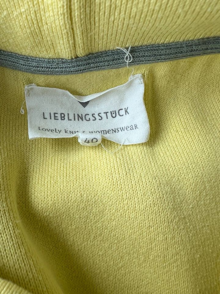 Lieblingsstück Strick Hoodie Gelb Baumwolle Gr. 40 S M L in Eschweiler