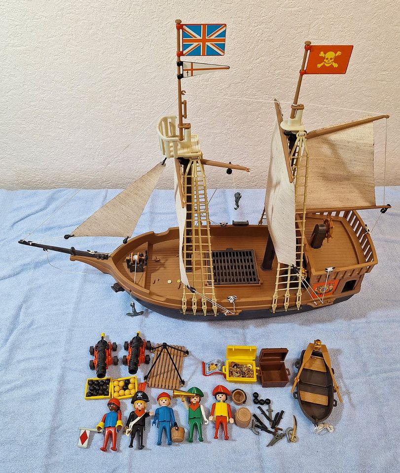 Playmobil altes Piratenschiff 3550 gebrauchte Rarität in Pirmasens