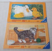 2  Ravensburger Puzzles je 15 Teile Das Kätzchen Die Ente  1985 Frankfurt am Main - Bergen-Enkheim Vorschau