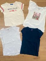 Set T-Shirts weiß dunkelblau H&M 110/116 Basic Sommer Bayern - Barbing Vorschau