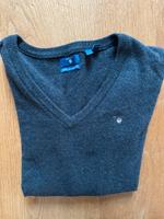 Gant Anthrazit grau wolle Pullover 38 V Kragen Kiel - Mitte Vorschau