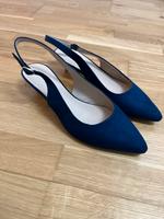 Slingback-Pumps (blau), Größe 40, ungetragen Bayern - Altdorf Vorschau