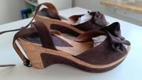 Damen Sandalen in Kork/ Velour Walle - Westend Vorschau