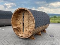 Fass Fasssauna | Außen-Sauna | 3,0 m Fass | Gartensauna geflammt Hessen - Eichenzell Vorschau