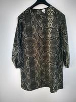 H&M Damen Kleid gr.44 XXL grün langarm Mini Schlangen Print Bayern - Grafenau Vorschau