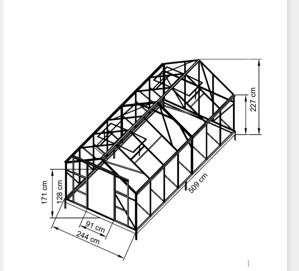 GEWÄCHSHAUS 509CM  X 244CM X 230 in Berlin