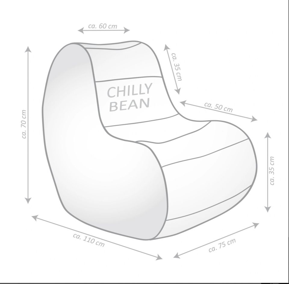 Sitzsack ChillyBean SCUBA (grün) in Rüsselsheim