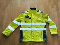 Elka Softshell Warnschutzjacke Leuchtgelb Gr. L mit Logo Bayern - Laufach Vorschau