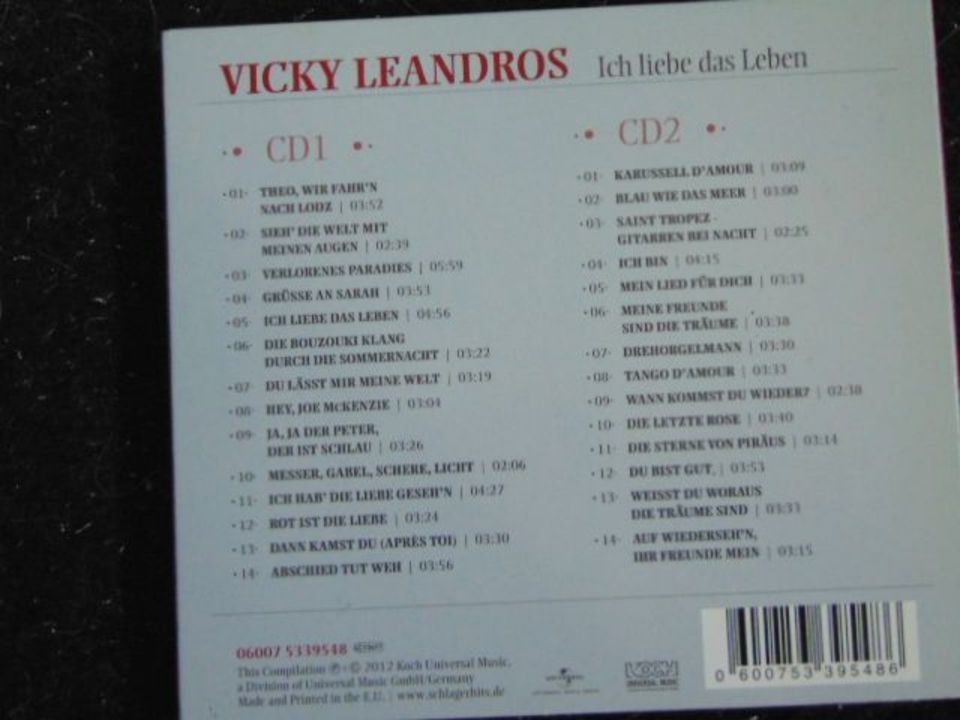 Vicky Leandros - Ich liebe das Leben - 2er CD - Deluxe Edition in Nürnberg (Mittelfr)