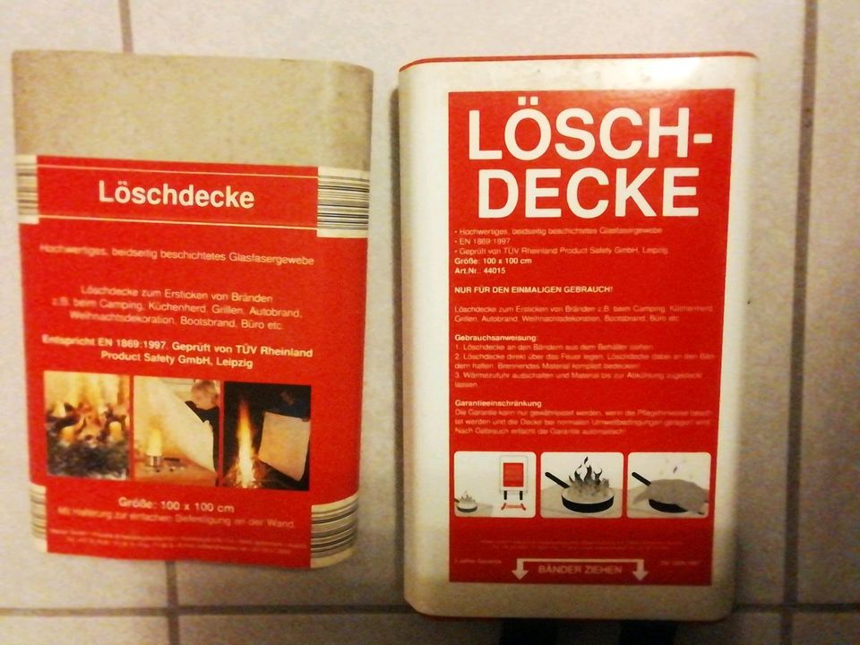 Löschdecke 100 cm x 100 cm NEU    Versand möglich in Cuxhaven