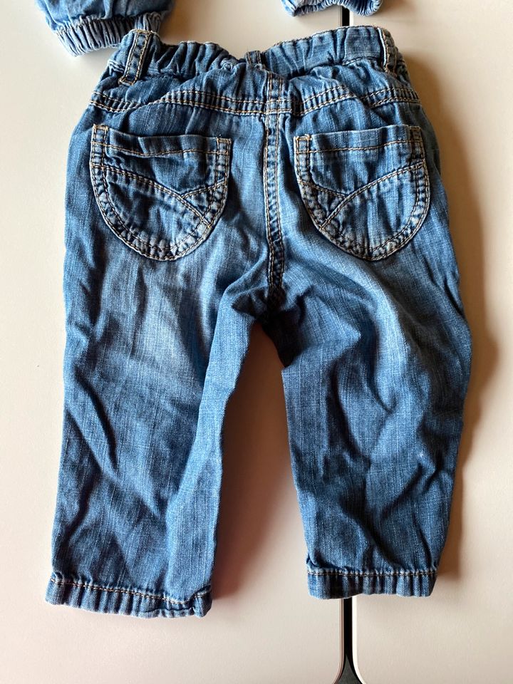 Zweimal Mädchen Jeans H&M S.Oliver Größe 74 in Hamburg