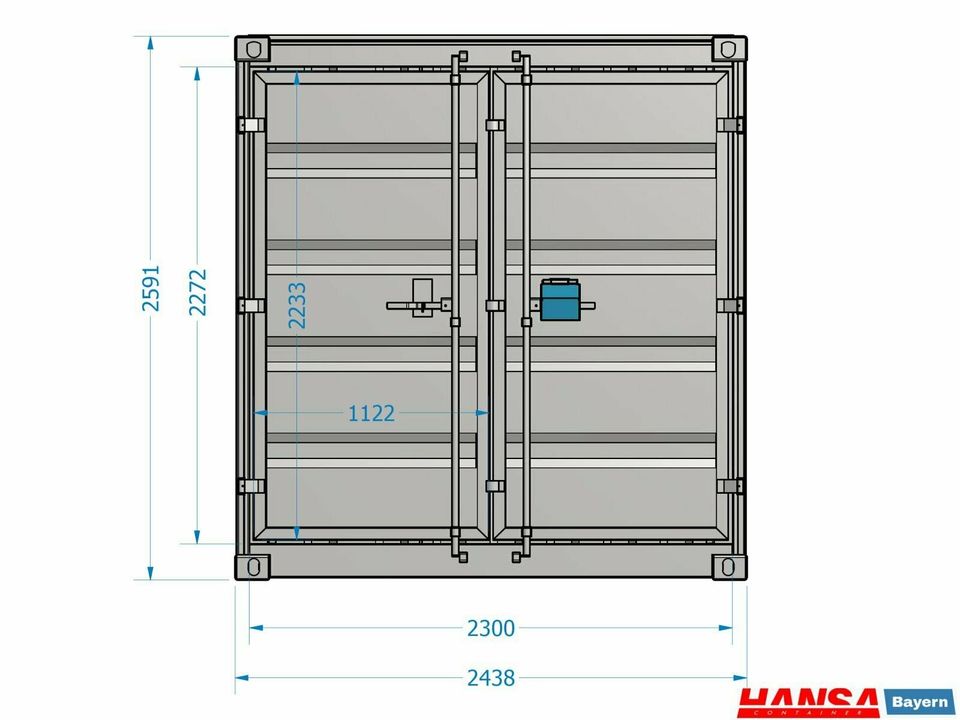 10 Fuß Lagercontainer RAL7035 Baucontainer Lagerbox neu Nürnberg in Nürnberg (Mittelfr)