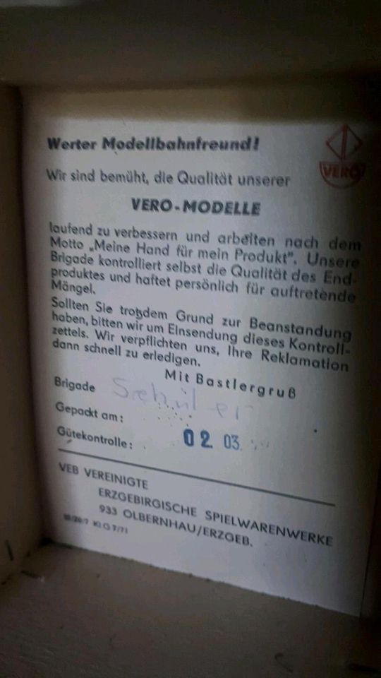 OWO Eisenbahn Miniatur Modell Häuser! in Werther bei Nordhausen