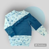Baby/Reborn Handmade Mädchen Pullover blau Schmetterling gr 86 Nordrhein-Westfalen - Velen Vorschau