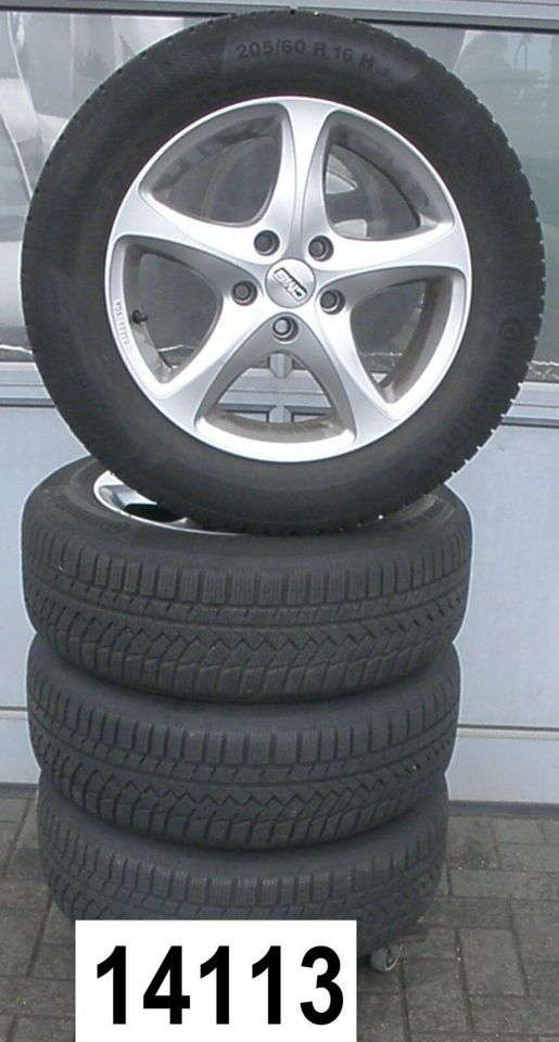 Audi A4 Mercedes B-, C-, E-Klasse Winterräder 205/60 R16 92H Alu in Rehna