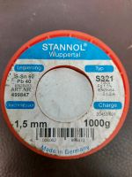 Stannol Lötzinn Typ S321 1,5 mm 1000g neu Nordrhein-Westfalen - Löhne Vorschau