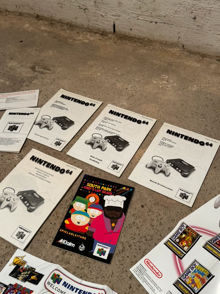 N64 Poster-Anleitungs-Konvolut / Sammlung (16tlg. Set) NEUWERTIG in Hückeswagen