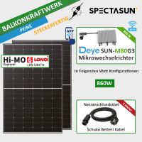 ☀️Balkonkraftwerk 860W-LONGI Module mit 800w DEYE Microwechselrichter ✅ SOFORT ABHOLBEREIT☀️Peine Niedersachsen - Peine Vorschau