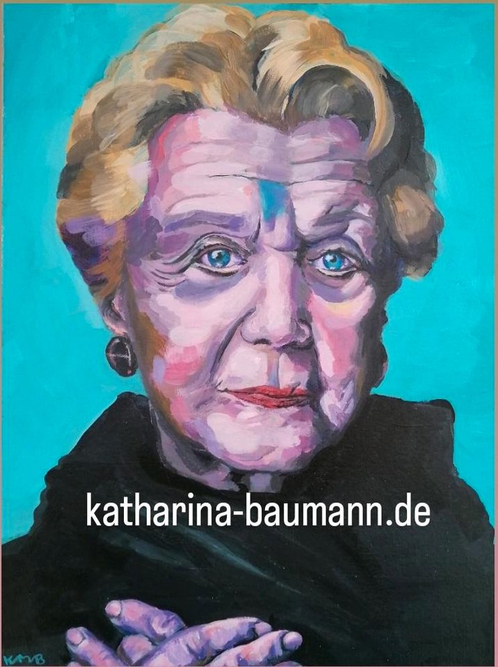 Porträt Angela Lansbury (Mord ist ihr Hobby), Acryl 30x40 cm in Uetersen