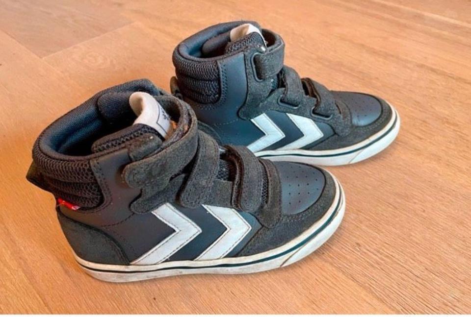Hummel Sneaker Turnschuhe 28 Stadil High anthrazit grau Klett in Hamburg
