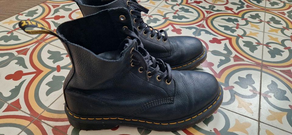 Dr. Martens, Pascal 1460, nur 4x getr.,Leder black ambassador in Stahnsdorf