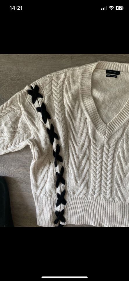 Strickpullover Damen Reserved Größe 36 S weiß in Hamburg