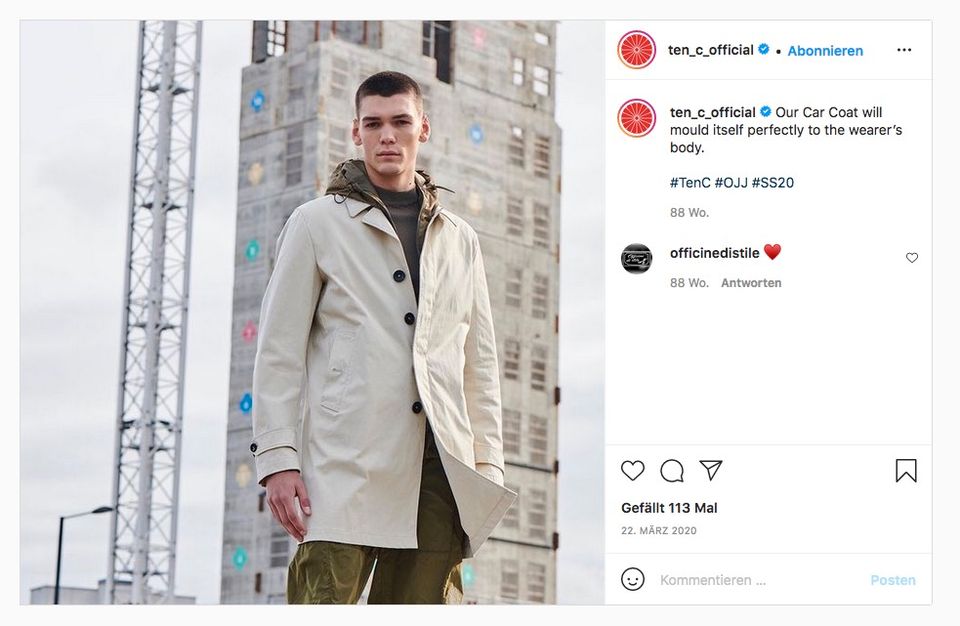 Ten c shop car coat
