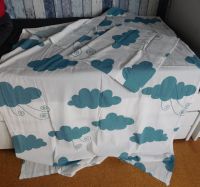 Gardinen Schal Kinder • weiß mit blauen Wolken • Schlaufenband Berlin - Köpenick Vorschau