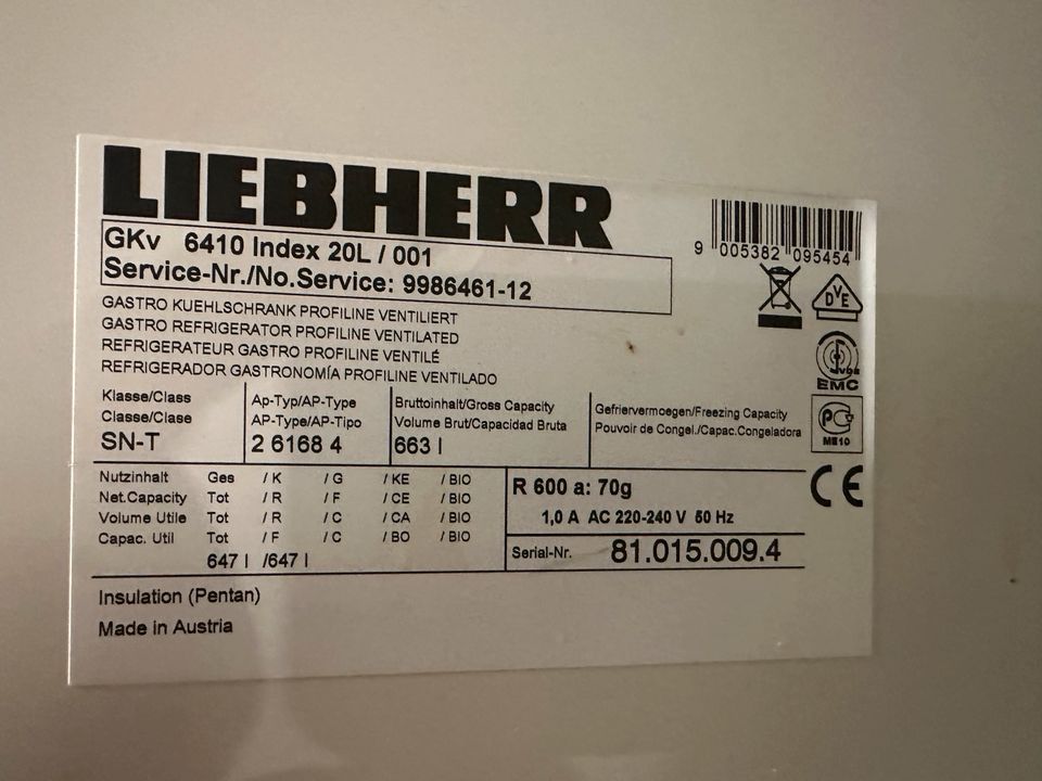 Liebherr ProfilLine GKv 6410 Industrie Kühlschrank in Eggebek