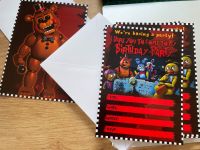 Geburtstagskarten Einladungskarten Five Nights at Freddy's (FNAF) Nordrhein-Westfalen - Velbert Vorschau