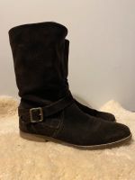 Tommy Hilfiger Stiefel Gr. 39, Wildleder dunkelbraun ungefüttert Nordrhein-Westfalen - Werther (Westfalen) Vorschau