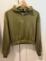 NA-KD Pullover mit Reißverschluss grün XS Düsseldorf - Eller Vorschau