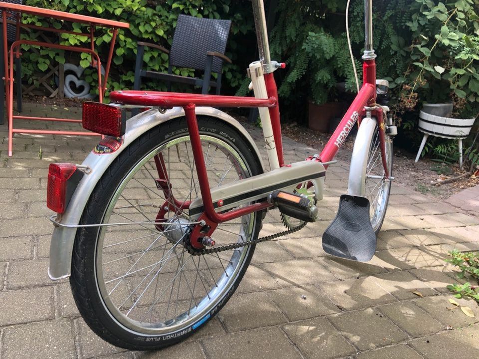 *TOP* Vintage Retro Hercules Klappfahrrad - 20 Zoll - Burgundrot in Leipzig