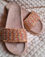 Cox Pantoletten  Gr.40 beige orange Natur Fussbett Neu mit Schleswig-Holstein - Bargteheide Vorschau