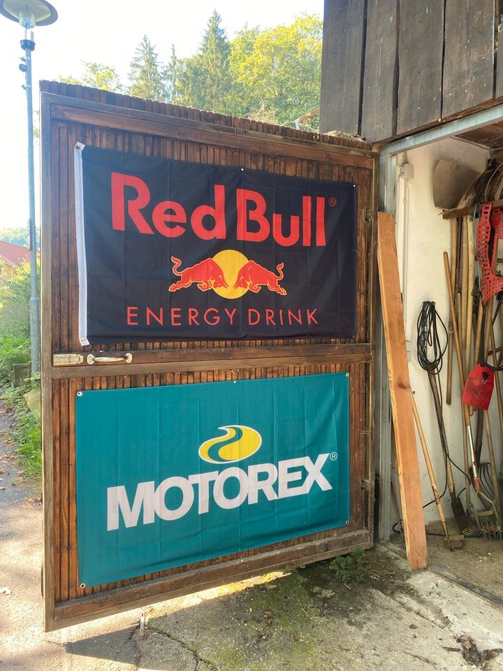 Red Bull Energy Drink Banner Fahne Flagge flag Werkstatt Neu in Freiburg im Breisgau