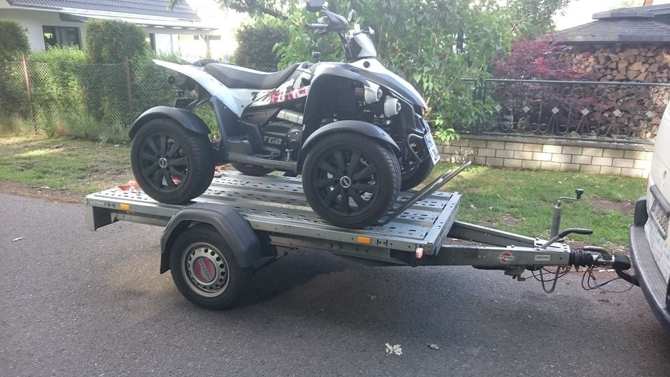 Motorradanhänger gebremst Motorradtrailer mieten Verleih Anhänger in Hennigsdorf