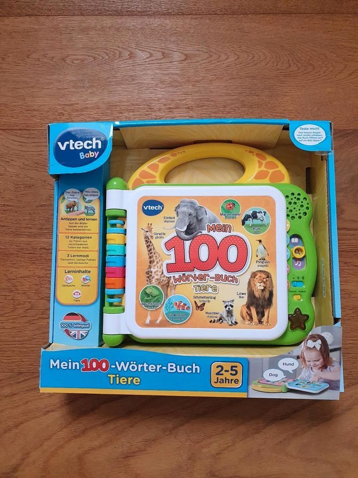 VTECH ⭐️ Sprechendes Buch TIERE Deutsch Englisch Tiergeräusche 2+ in Ganderkesee