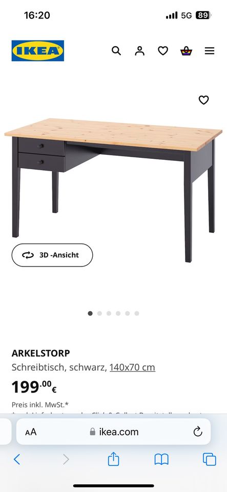 IKEA Schreibtisch 3 Monate alt in Duisburg