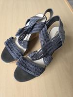 Blue Cox offene Sandalen mit hohem Absatz, Kork Taupe Größe 41 Hessen - Schwalbach a. Taunus Vorschau