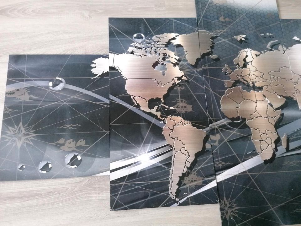 Worldkarte Word Map Bild 200*100cm in Alsdorf