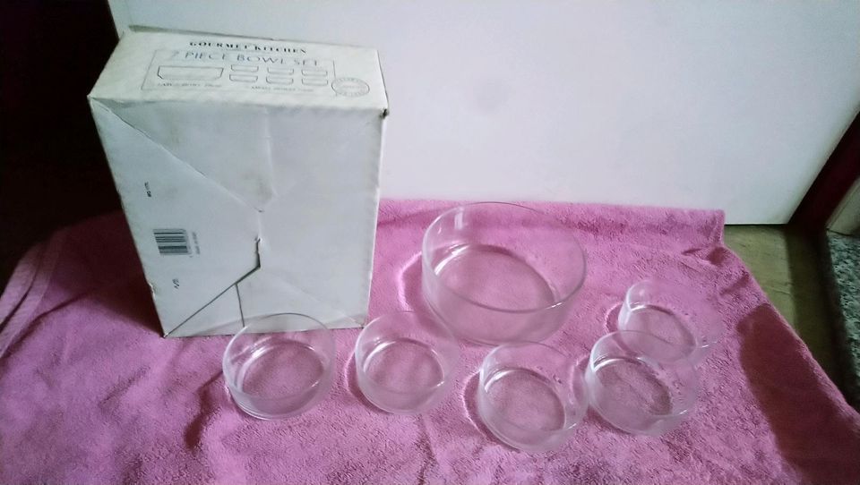 Gourmet kitchen Glas schalen set dessert schale retro Italy in Mannheim