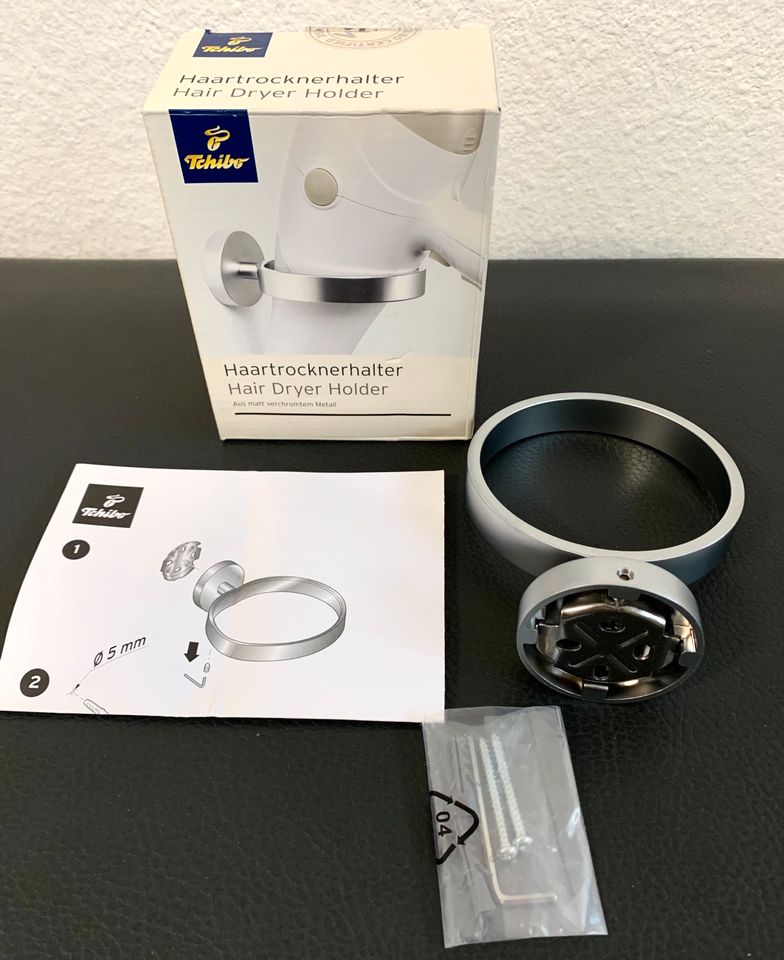 TCHIBO Haartrocknerhalter aus Metall +Schrauben HairDryer NEU OVP in Gelsenkirchen