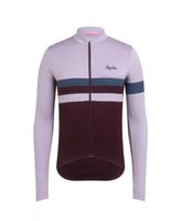 Rapha Brevet Long Sleeve Jersey Bordeaux Grey L Merino West - Sindlingen Vorschau