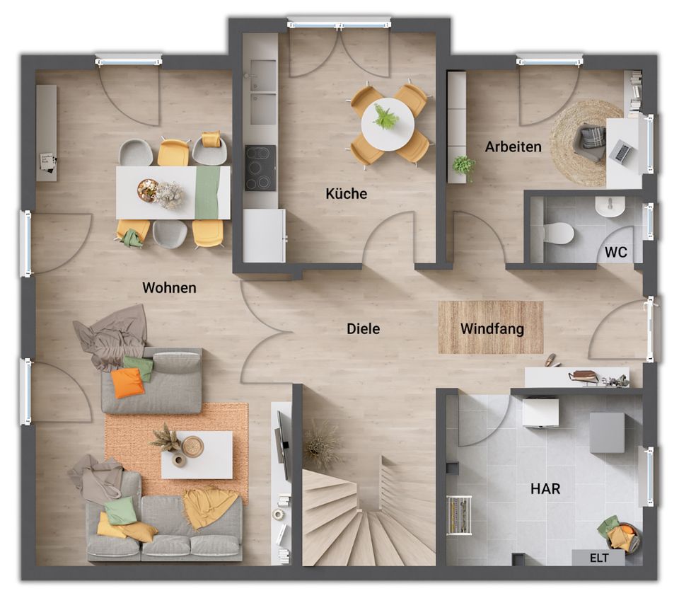 Sie lieben Sonne und viel Licht? Dann ist dies Ihr energiesparendes Town & Country Haus in Salzgitter OT Gebhardshagen in Salzgitter