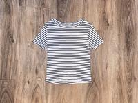 T-Shirt shirt crop top gestreiftes Basic Shirt Gr.38/M Bayern - Bad Staffelstein Vorschau